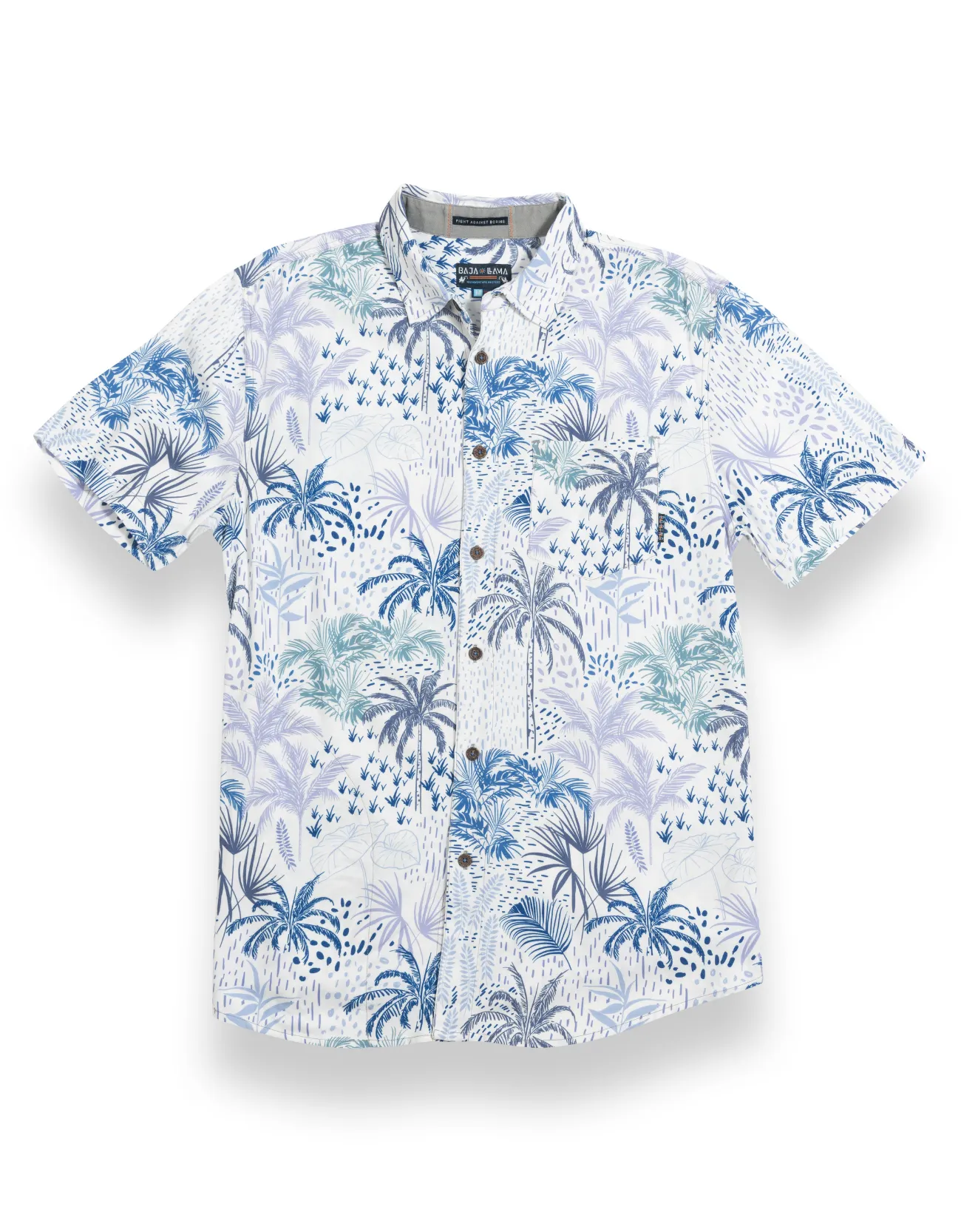 WHITE HOT TROPICS - WHITE NIGHTHAWK™ BUTTON UP by Bajallama