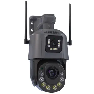 Wi-Fi 6MP Dual Lens Camera 36x Zoom Waterproof Dome Outdoor Tracking Smart Home Security PTZ IP CCTV
