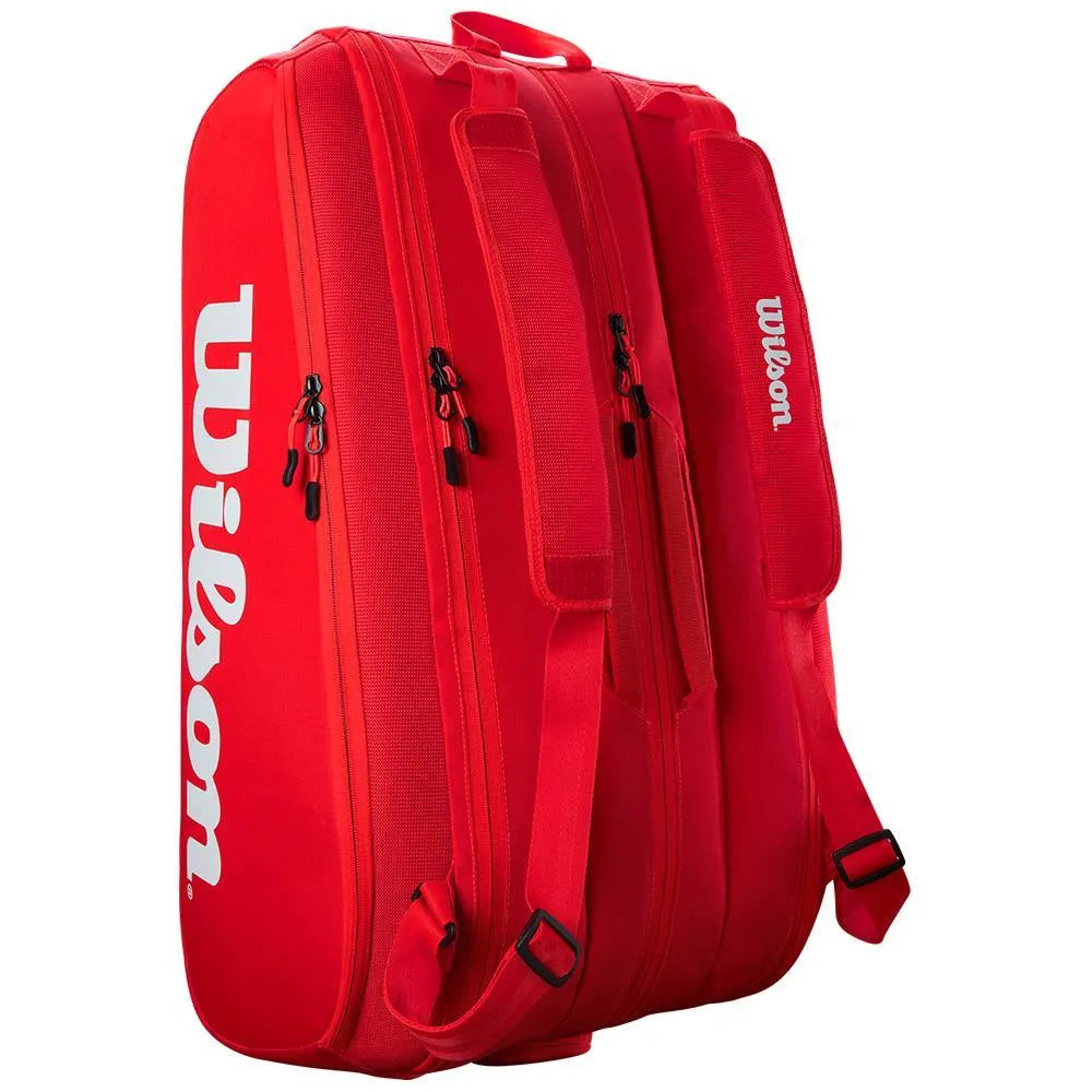 Wilson Super Tour 15 Pack Red Racquet Bag