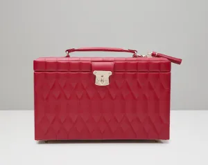 WOLF Caroline Large Jewelry Case - Red