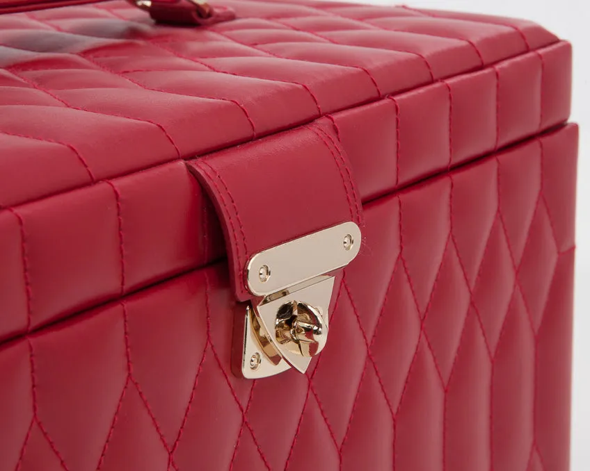 WOLF Caroline Large Jewelry Case - Red
