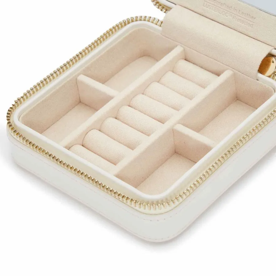 Wolf Maria Small Zip Jewelry Case - Ivory