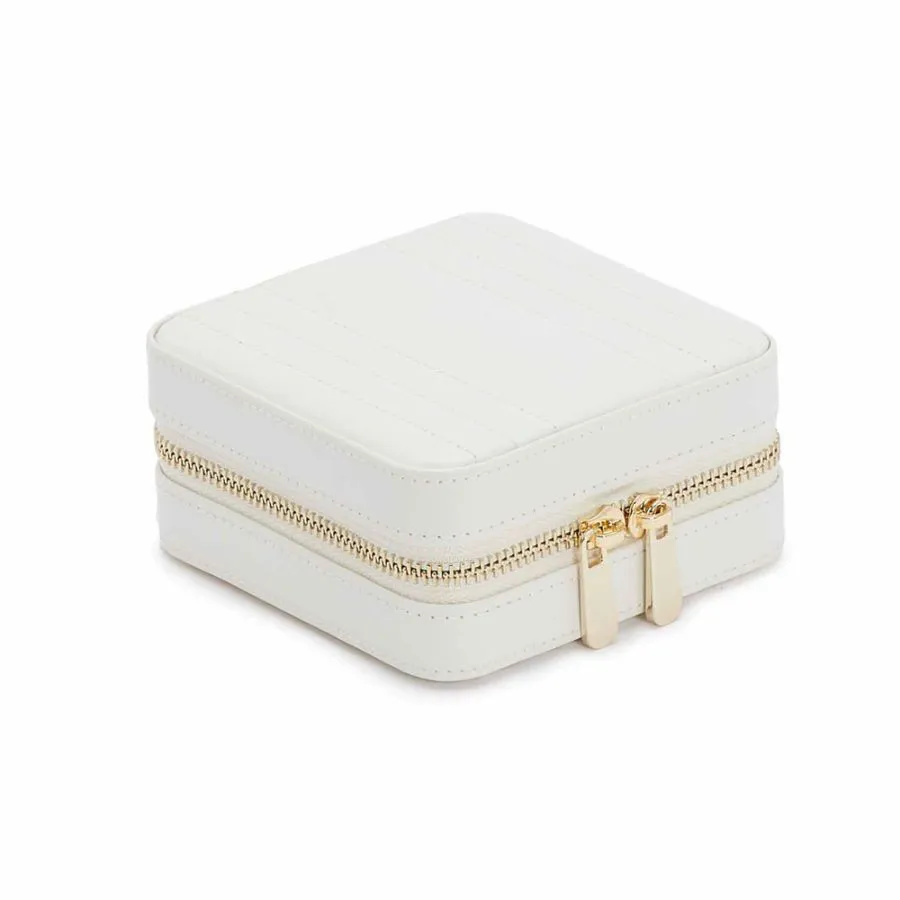 Wolf Maria Small Zip Jewelry Case - Ivory