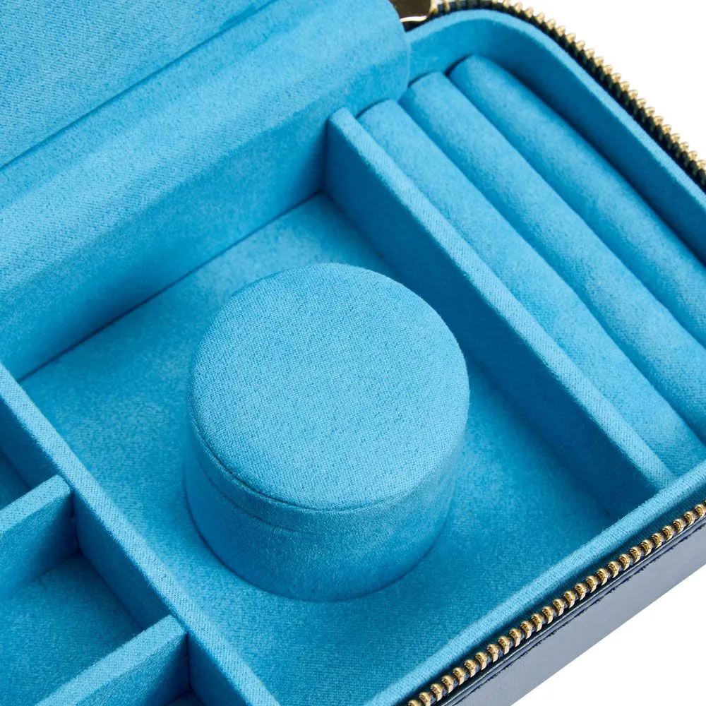 Wolf Sophia Jewelry Travel Zip Case - Indigo