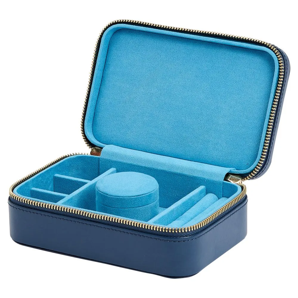 Wolf Sophia Jewelry Travel Zip Case - Indigo