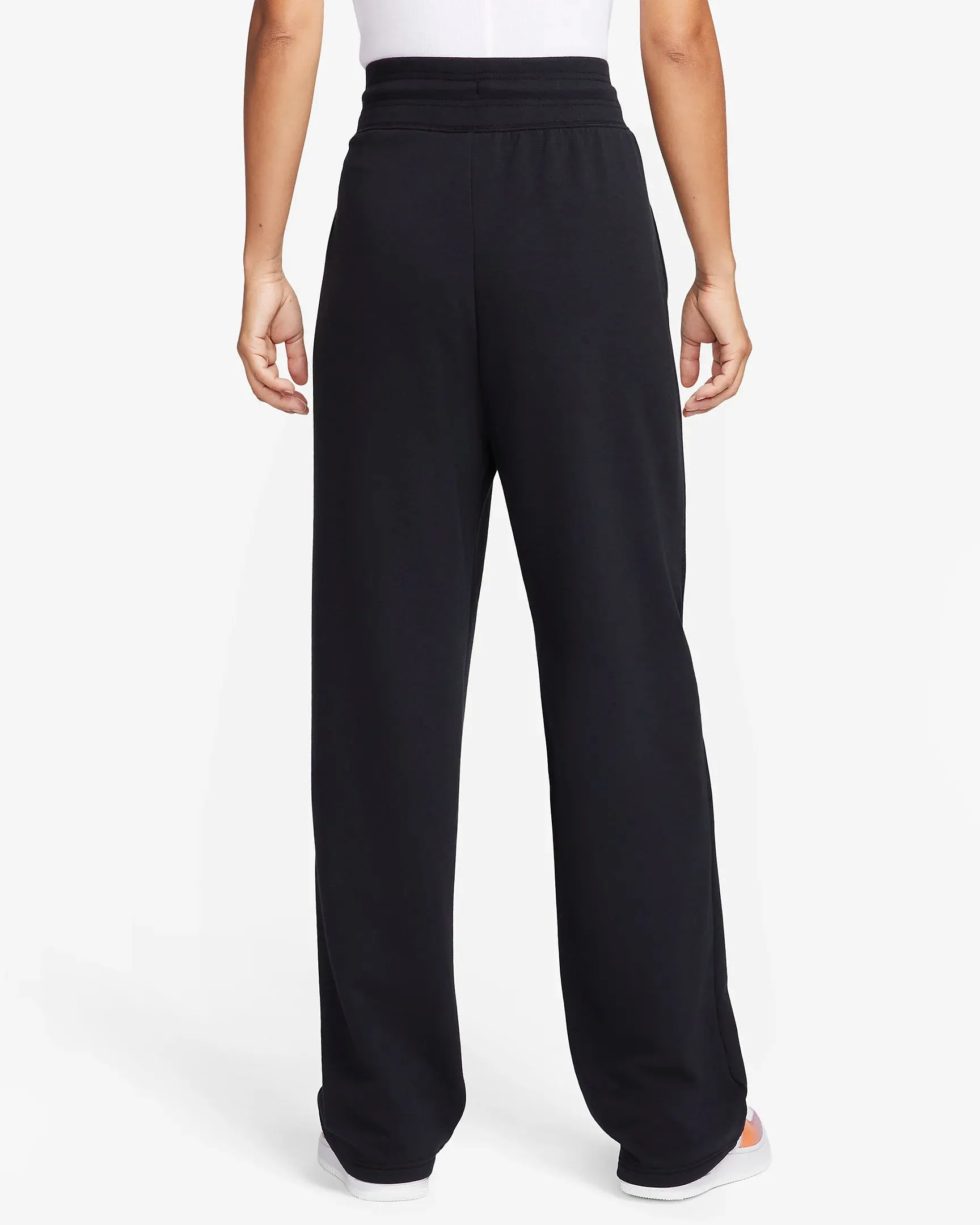 Women's Dri-FIT One High-Waisted Full-Length Open-Hem French Terry Sweatpants