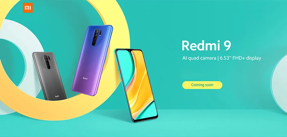 Xiaomi Redmi 9 global rom Smartphone  6.53"" Display 5020mAh Battery Redmi9 Mobile Phone Pink_4 128G