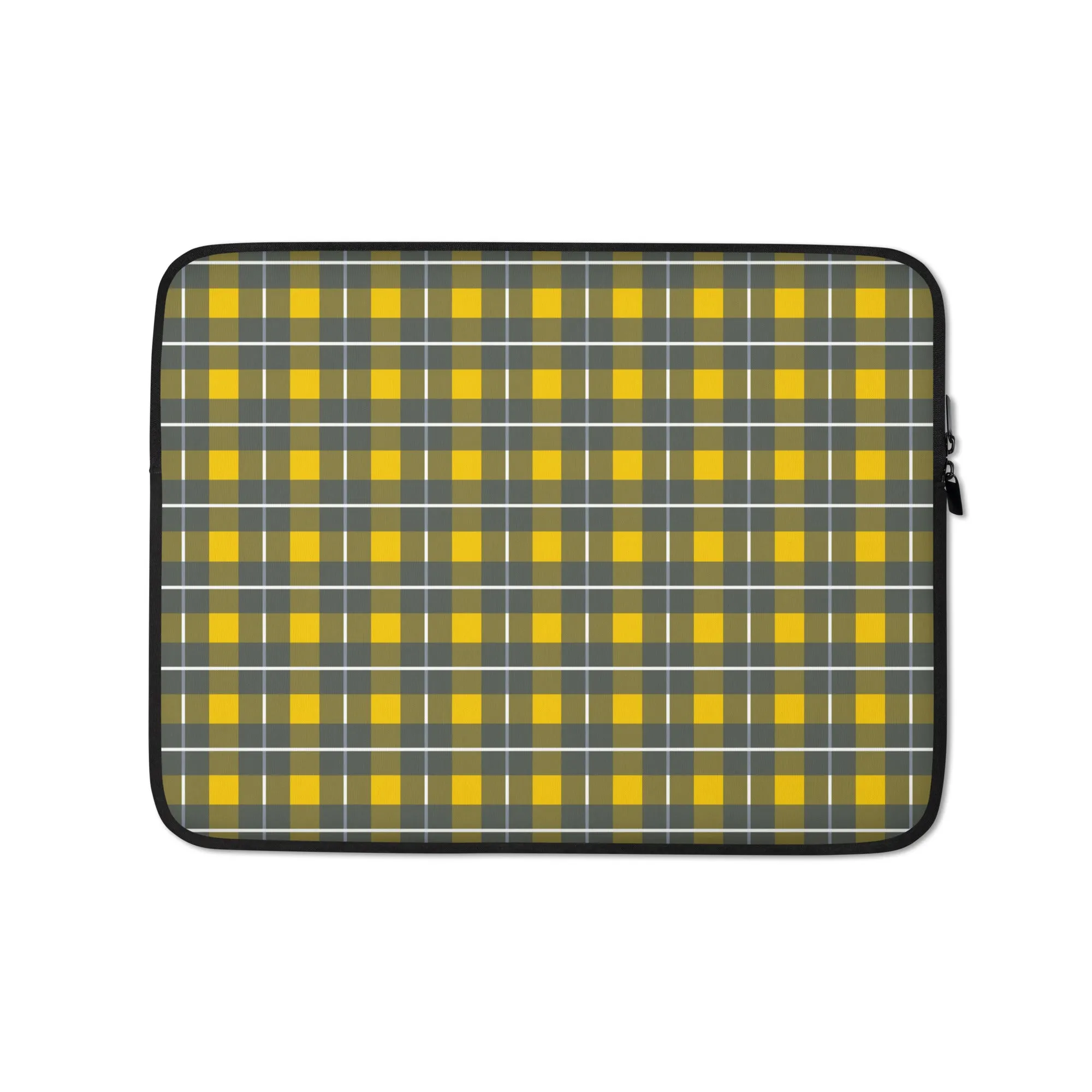 Yellow Tartan - Inspired By Harry Styles - Sustainably Made Laptop Sleeve