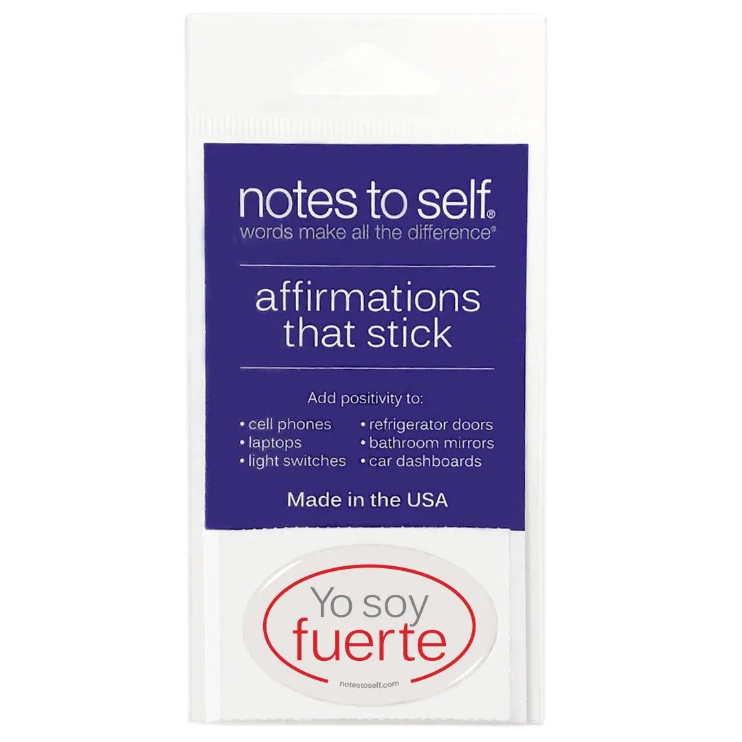 Yo soy fuerte™ affirmations that stick