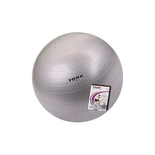 York 65cm Gym Ball with DVD