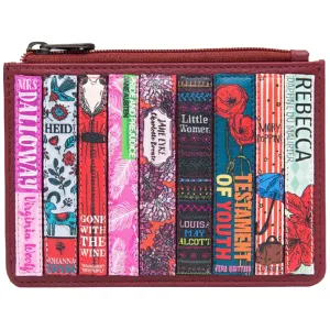 Yoshi Cherry Red Bookworm Zip Top Leather Purse