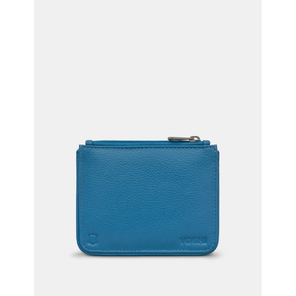Yoshi Mermaid's Dance Zip Top Blue Leather Purse