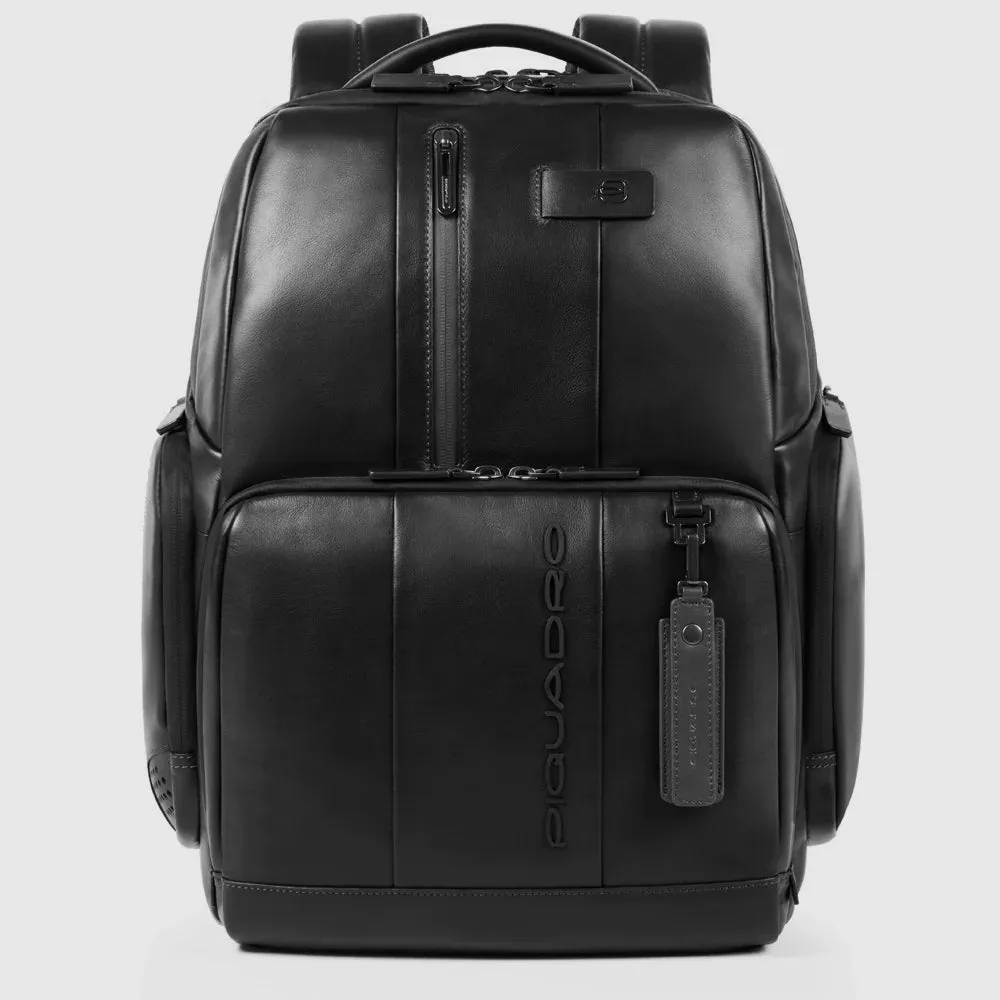 Zaino Fast-Check Piquadro Porta PC e Ipad in Pelle Urban Nero