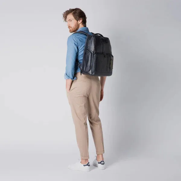 Zaino Fast-Check Piquadro Porta PC e Ipad in Pelle Urban Nero