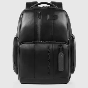 Zaino Fast-Check Piquadro Porta PC e Ipad in Pelle Urban Nero