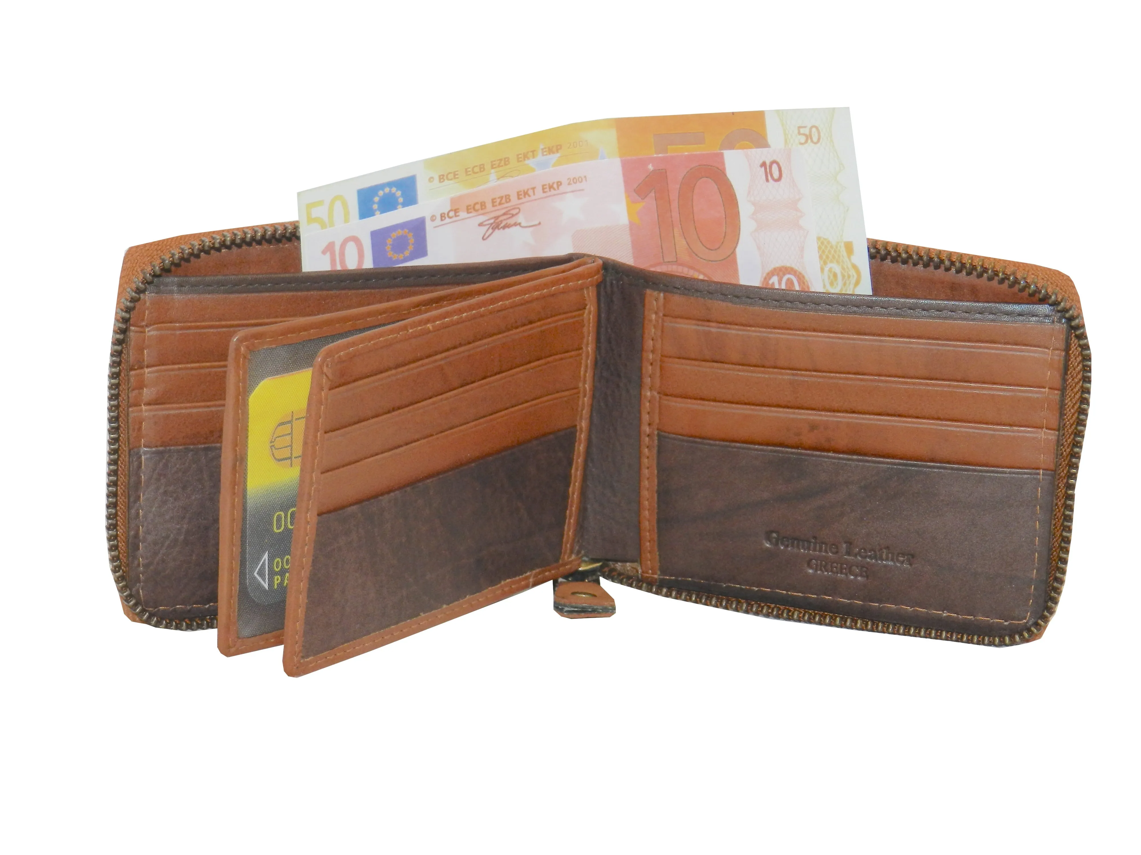 ZipVault 18 Card Full Zip Wallet #983AZ
