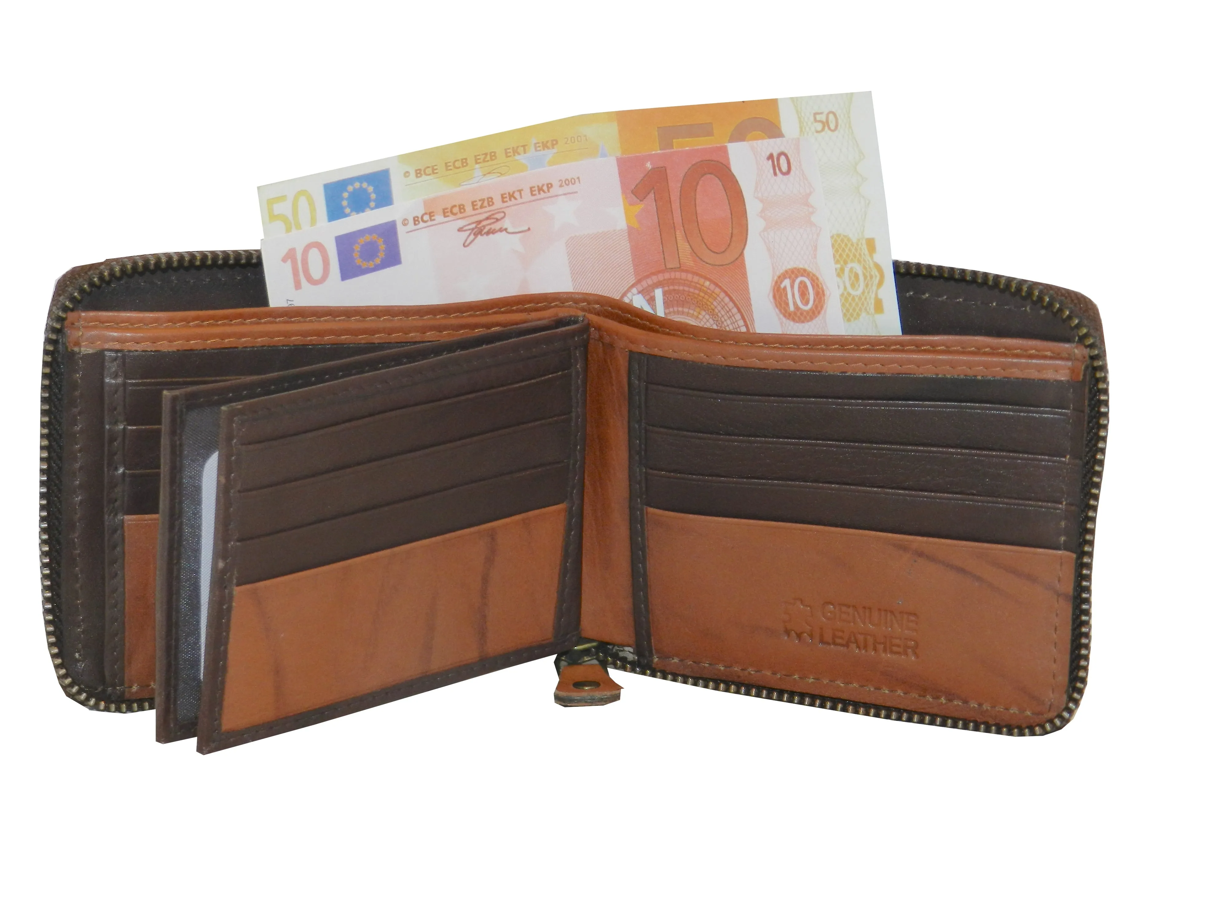 ZipVault 18 Card Full Zip Wallet #983AZ