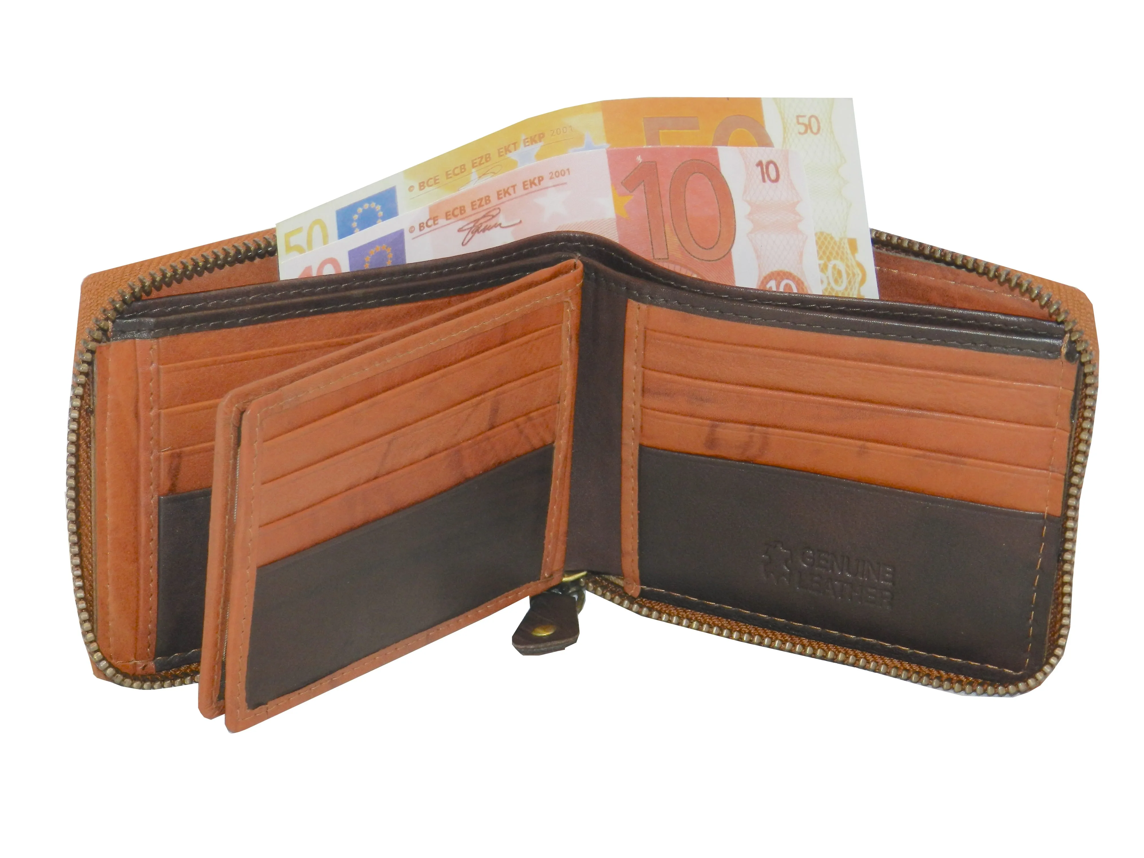 ZipVault 18 Card Full Zip Wallet #983AZ