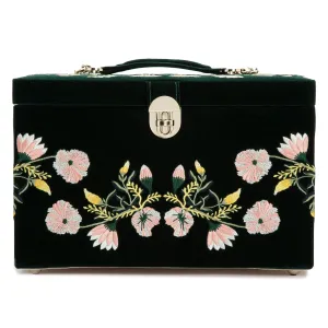 Zoe Large Jewelry Box Forest Green