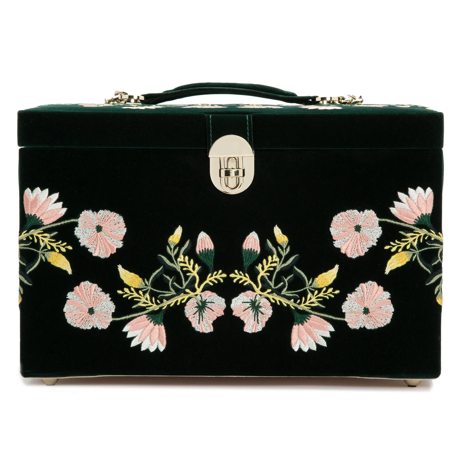 Zoe Large Jewelry Box Forest Green