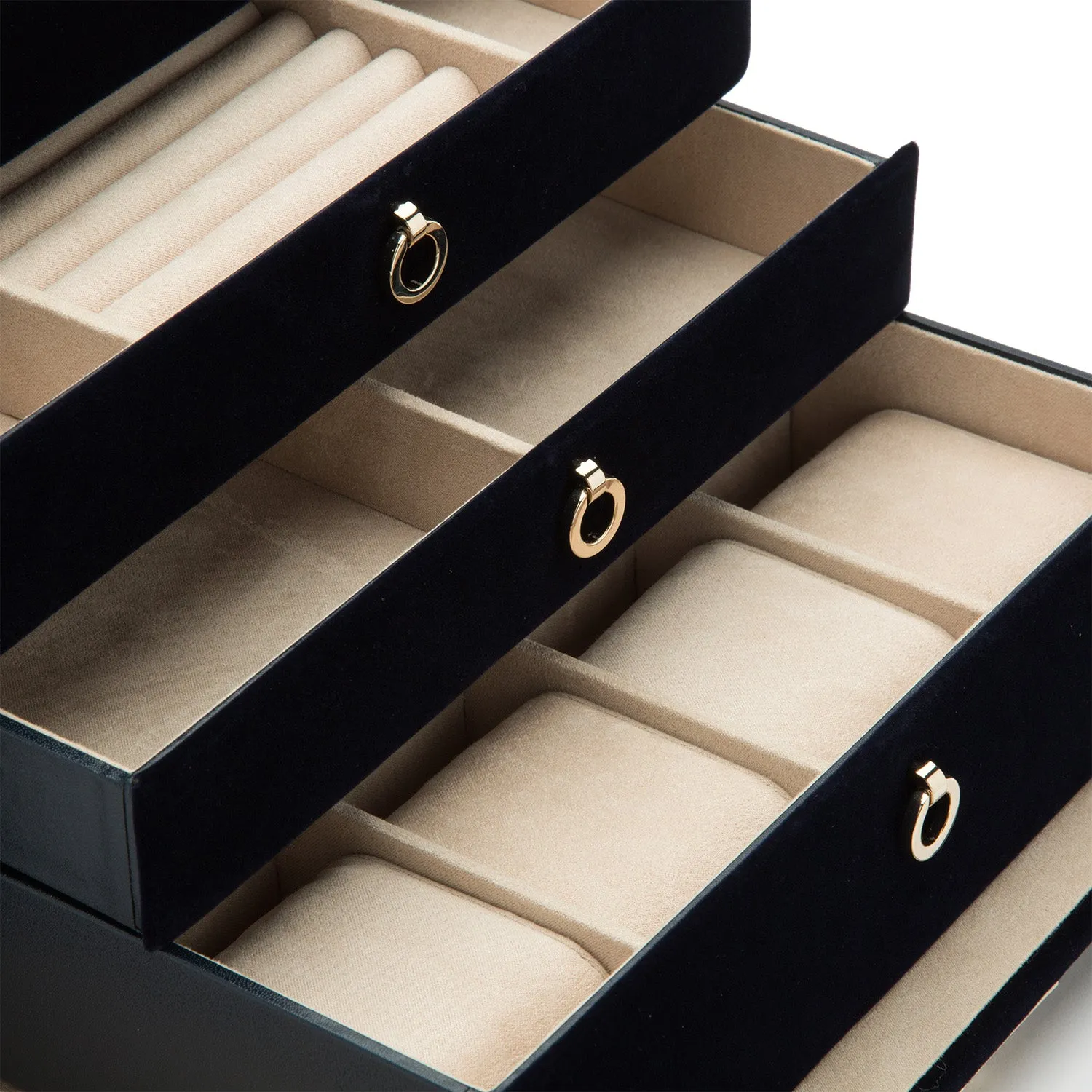 Zoe Large Jewelry Box Indigo
