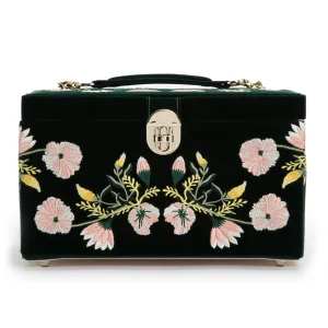 Zoe Medium Jewelry Box Forest Green